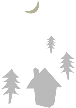 木と家のイラスト